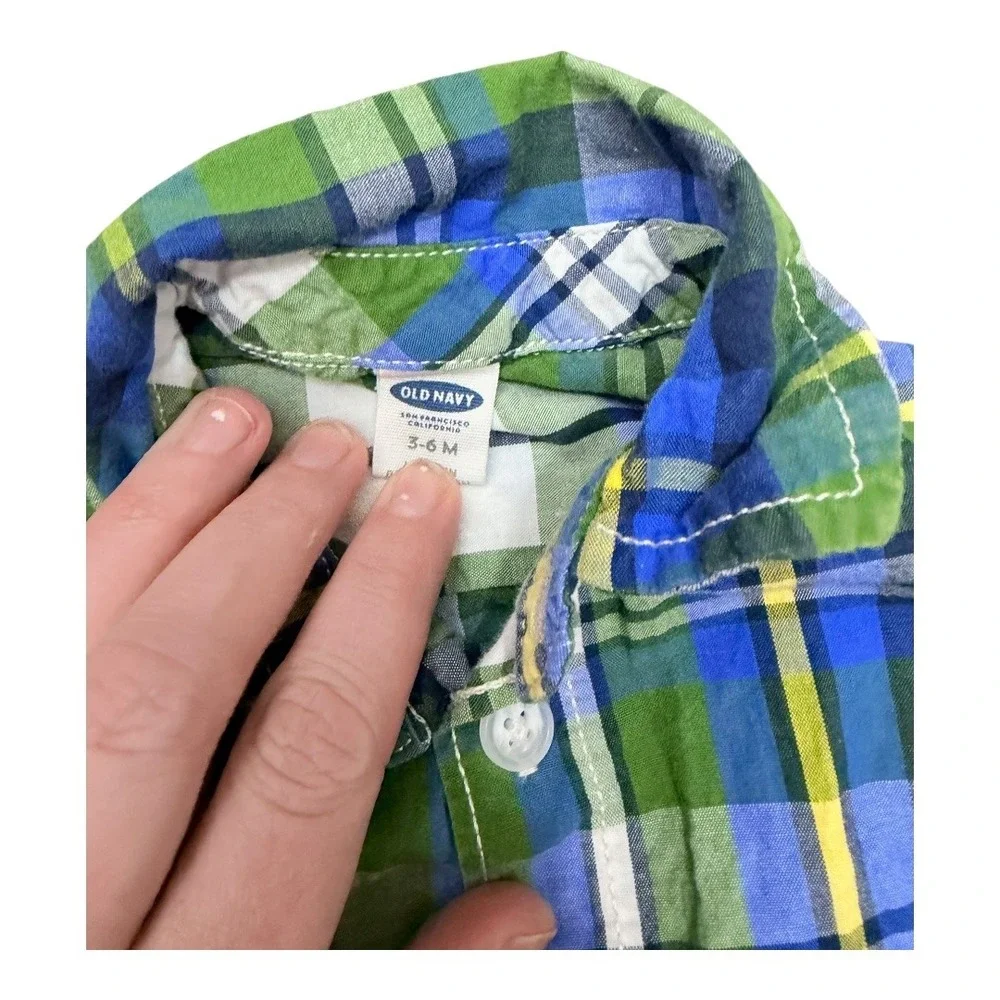 Gymboree Garanimals Old Navy Baby Boy‎ 3-6M Bundle Jeans Bodysuit Plaid Shirts